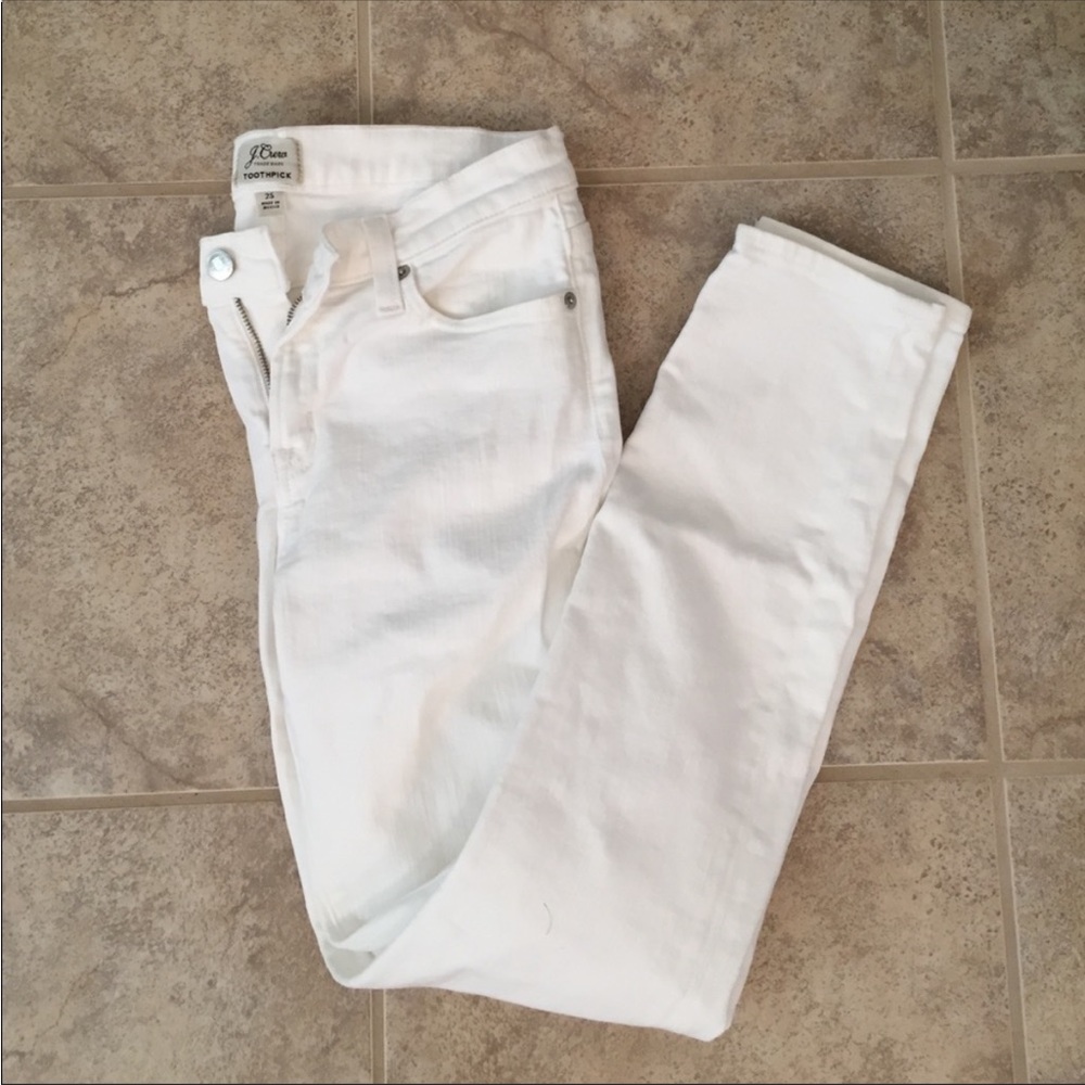 NWOT J. Crew white jeans